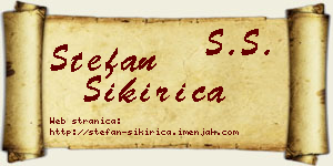 Stefan Sikirica vizit kartica